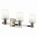 KICHLER 55176NI Adani 24 Inch 3 Light Vanity With Opal Glass In Brushed Nickel