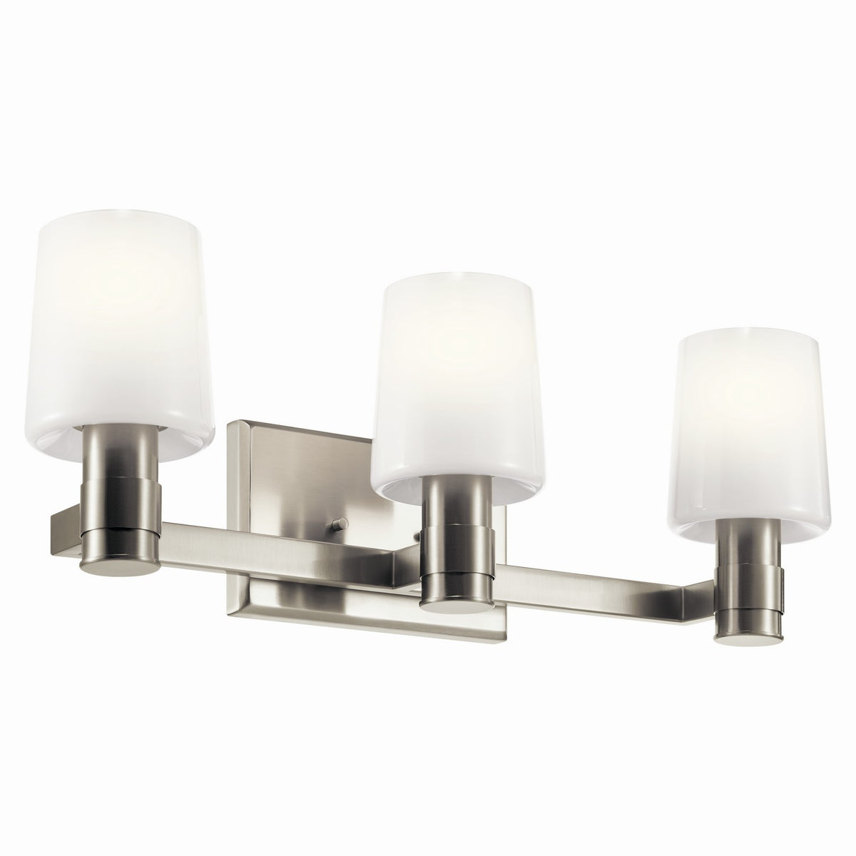 KICHLER 55176NI Adani 24 Inch 3 Light Vanity With Opal Glass In Brushed Nickel