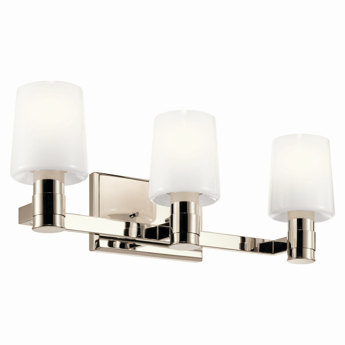 KICHLER 55176PN Adani 24 Inch 3 Light Vanity With Opal Glass In Polished Nickel