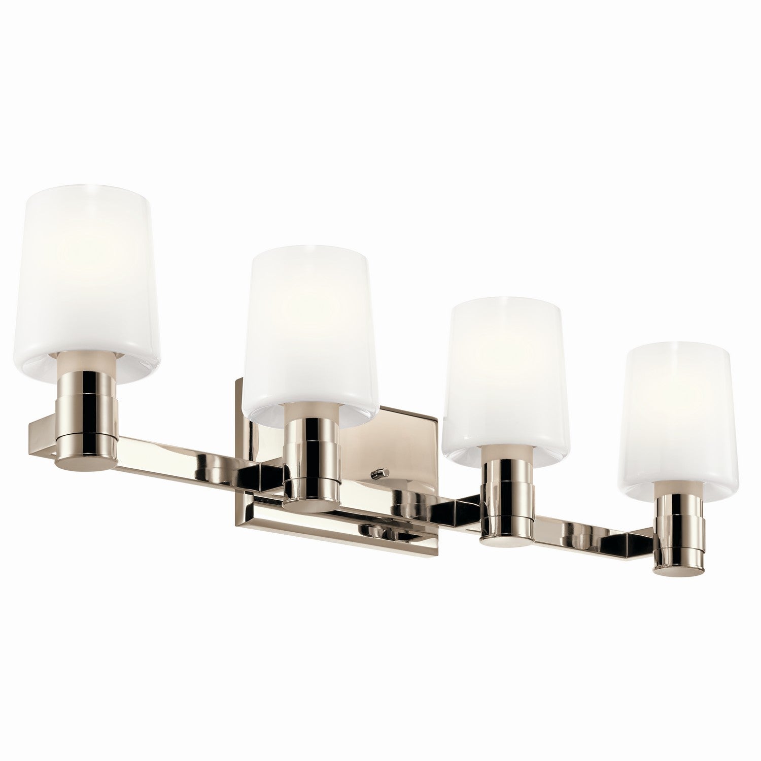 KICHLER 55177PN Adani 30 Inch 4 Light Vanity With Opal Glass In Polished Nickel