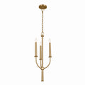 KICHLER 52496BNB Florence Mini Chandelier 3 Light - Brushed Natural Brass