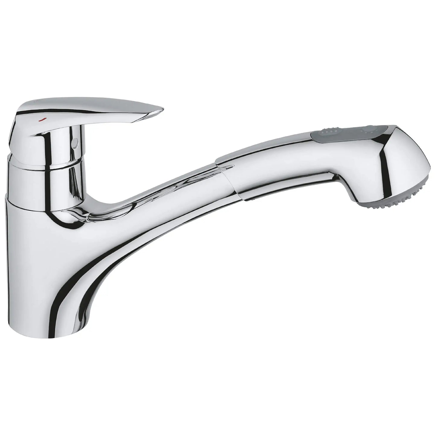 GROHE 33330001 Eurodisc Single-Handle Pull-Out Kitchen Faucet Dual Spray 1.75 GPM - Chrome