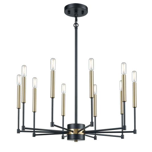 ELK SHOWROOM 15277/10 Livingston 29'' Wide 10-Light Chandelier - Matte Black