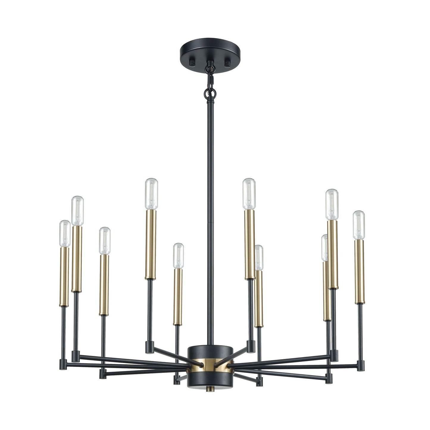 ELK SHOWROOM 15277/10 Livingston 29'' Wide 10-Light Chandelier - Matte Black