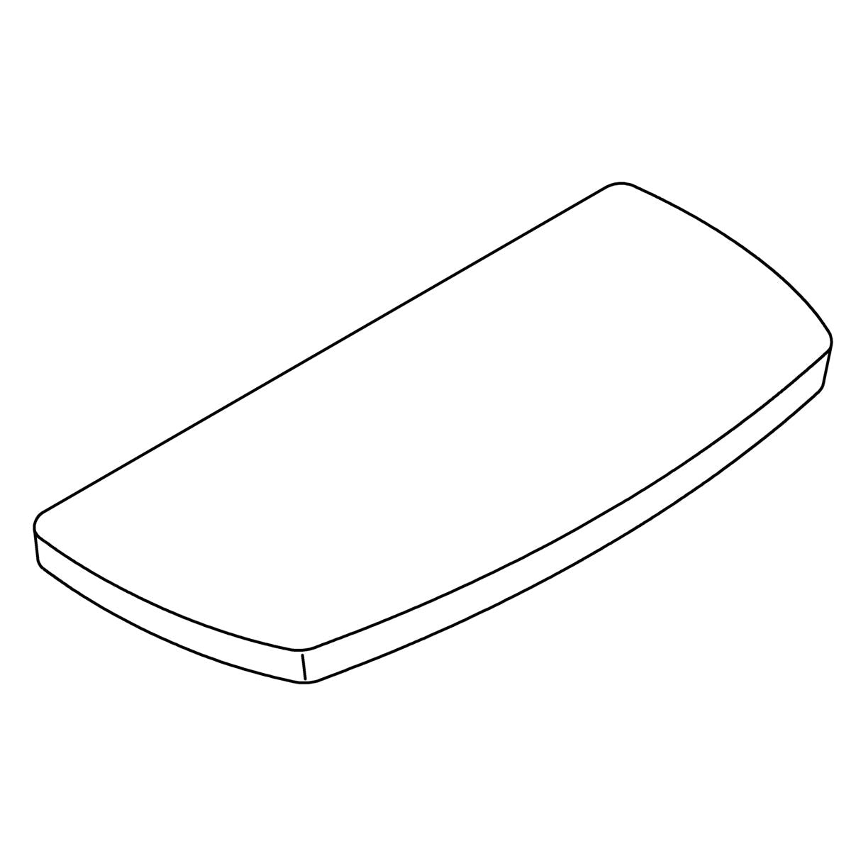 KOHLER Tank Cover - White, K-1527940-0