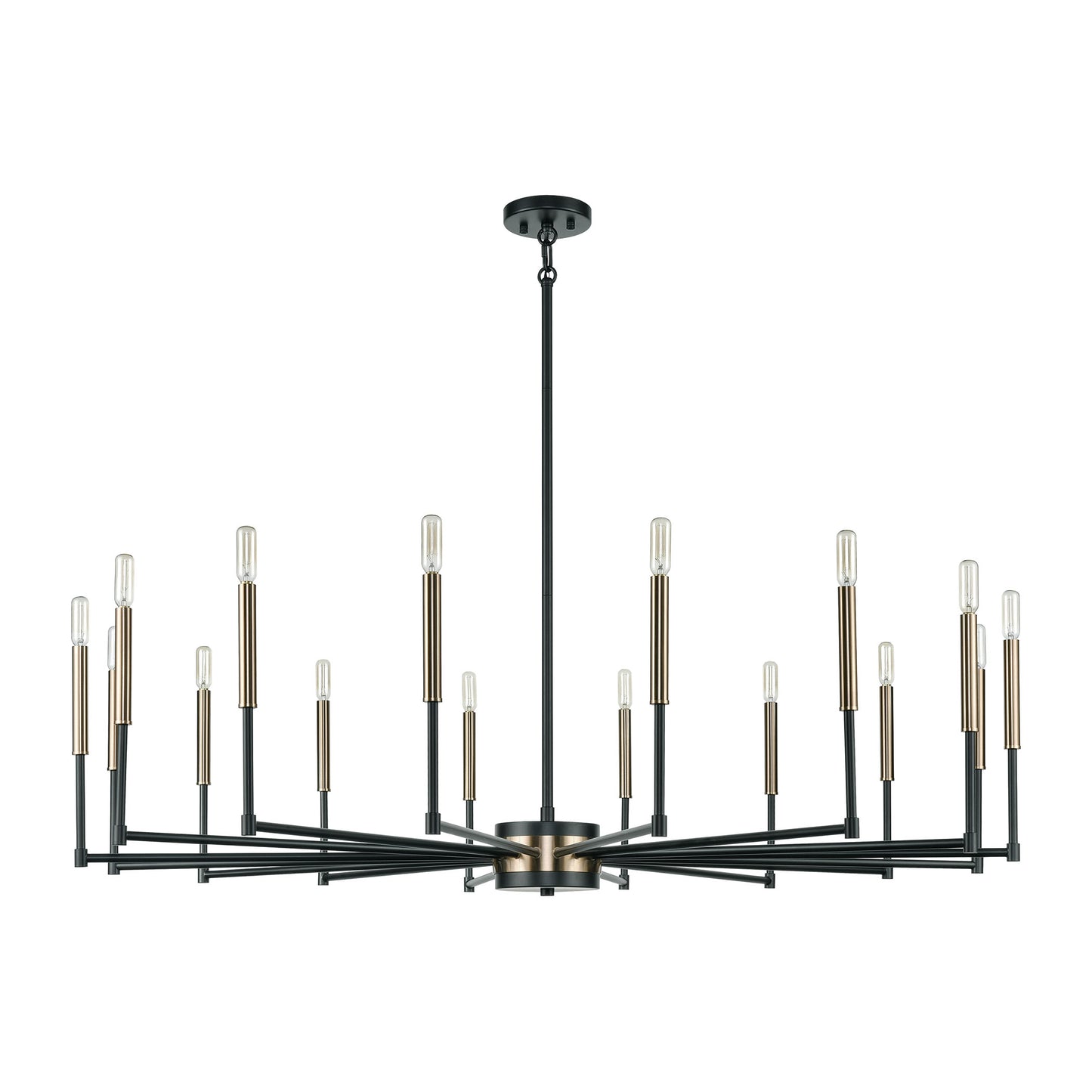 ELK SHOWROOM 15280/16 Livingston 52'' Wide 16-Light Chandelier - Matte Black