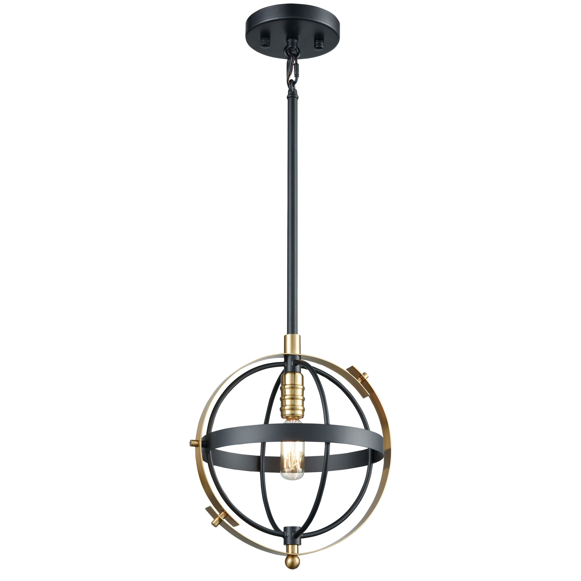 ELK SHOWROOM 15284/1 Caldwell 10'' Wide 1-Light Mini Pendant - Matte Black