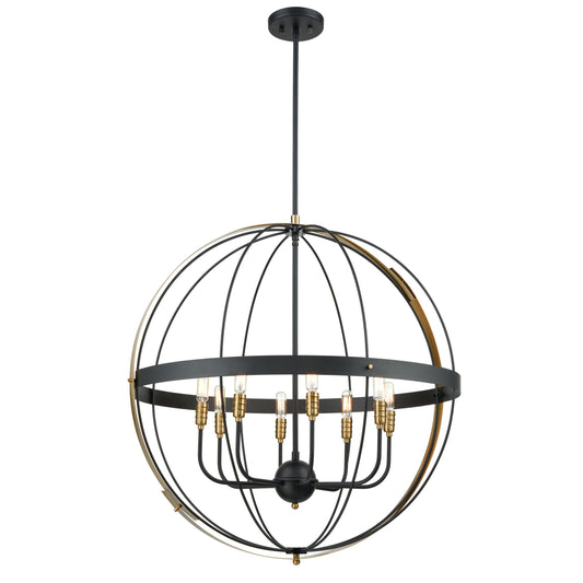 ELK SHOWROOM 15287/8 Caldwell 32'' Wide 8-Light Chandelier - Matte Black