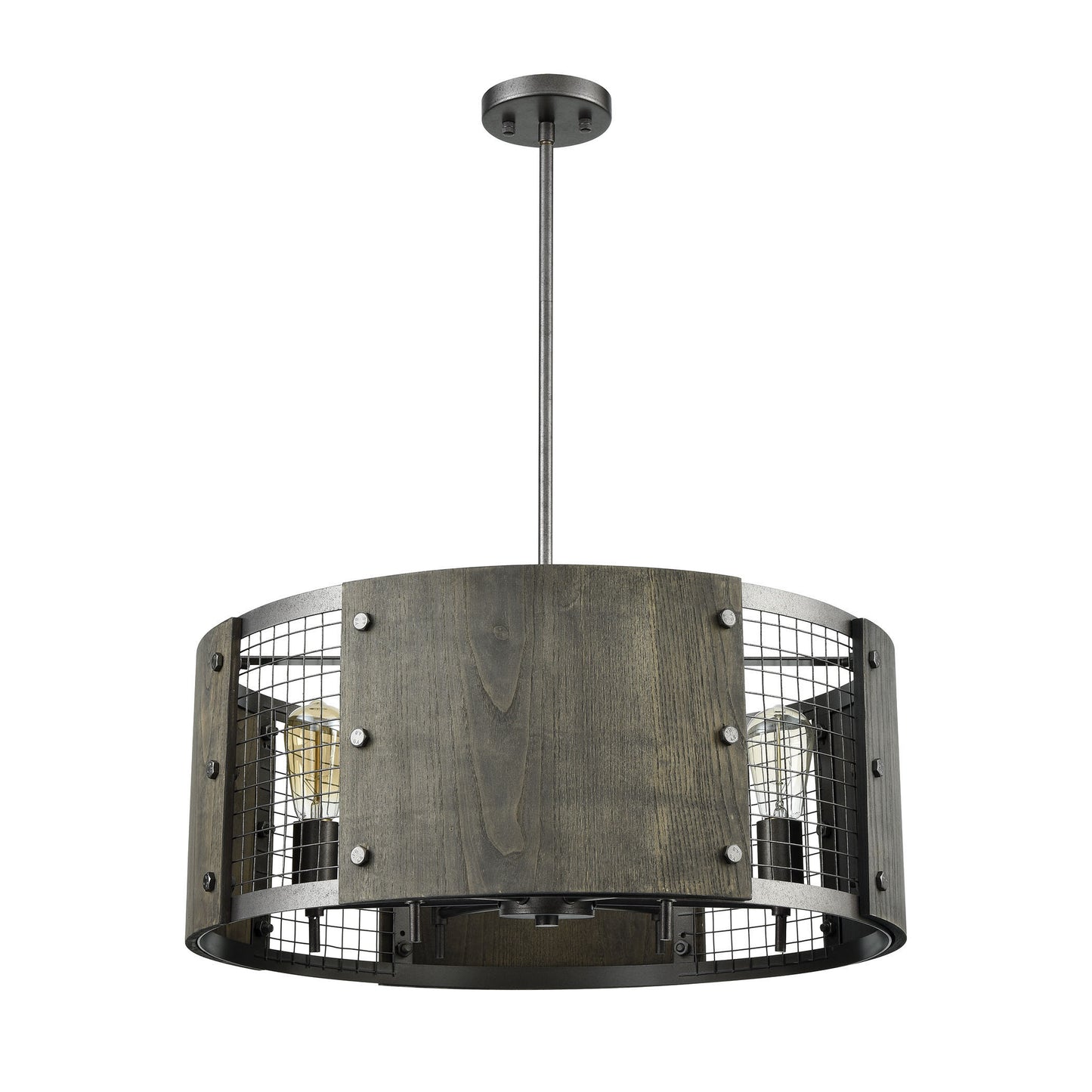 ELK SHOWROOM 15322/6 Halstead 24'' Wide 6-Light Chandelier - Ash Gray