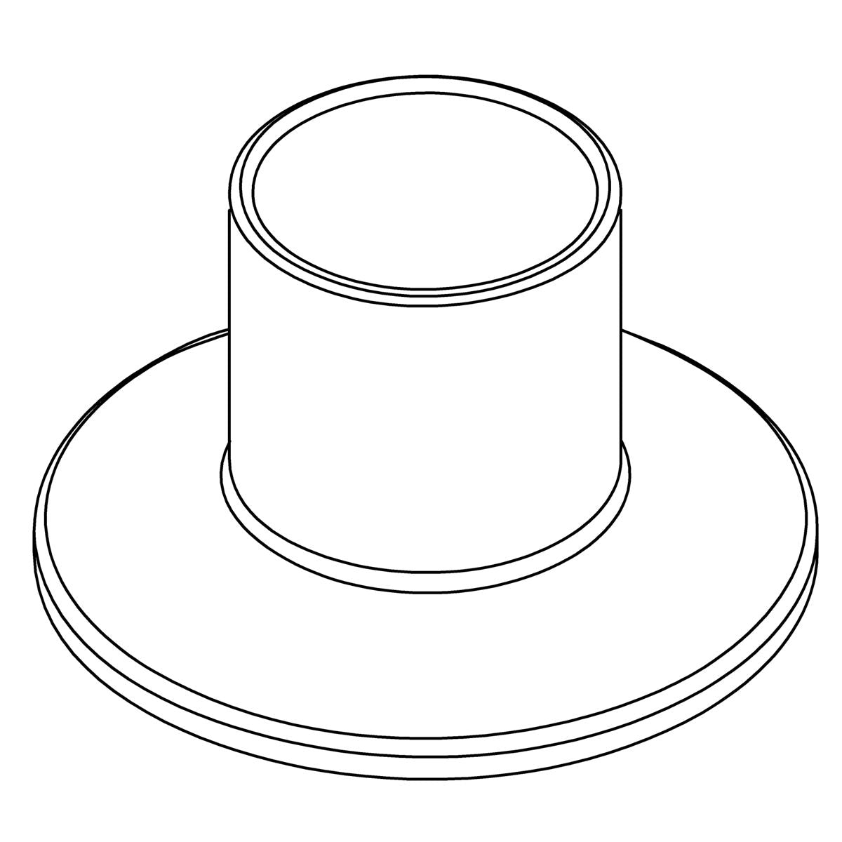 KOHLER Flange Kit - Vibrant Brushed Moderne Brass, K-1533333-2MB