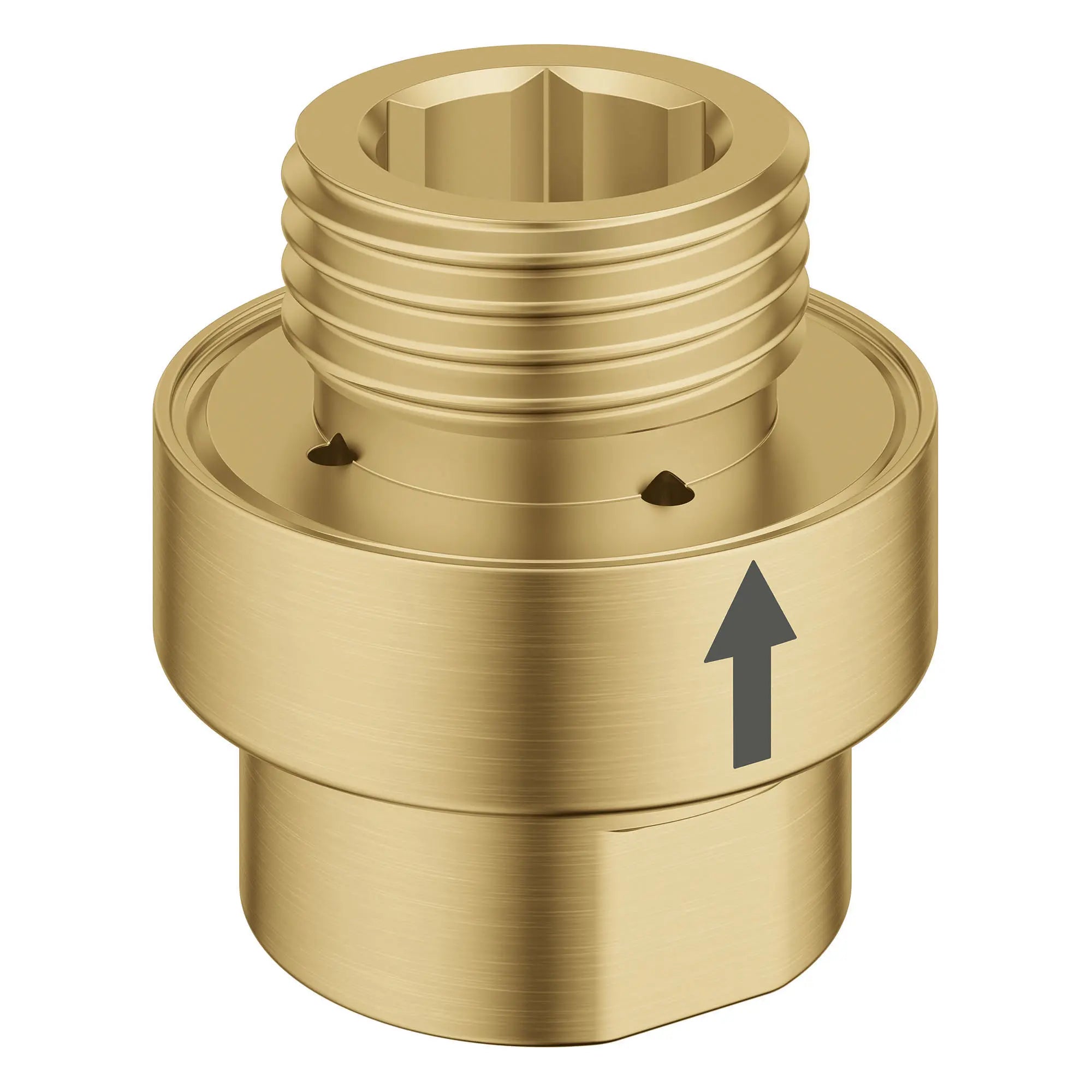 GROHE 07911GN0 ½" Inline Vacuum Breaker - Brushed Cool Sunrise