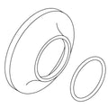 KOHLER Escutcheon Kit - Vibrant Brushed Moderne Brass, K-1535573-2MB