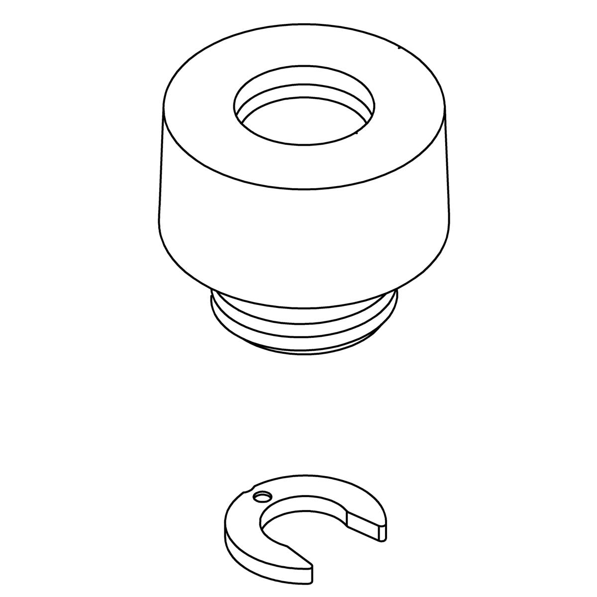 KOHLER Connector Kit - Vibrant Brushed Moderne Brass, K-1535576-2MB