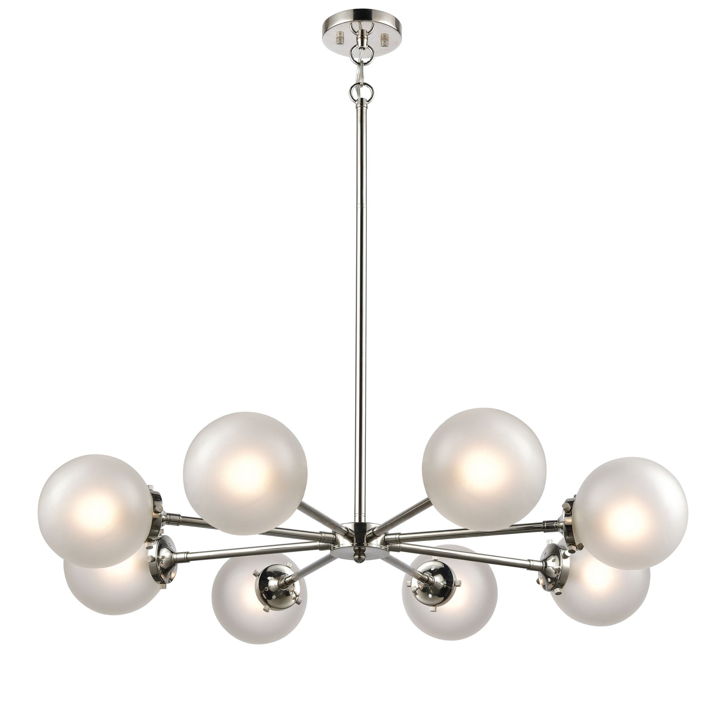 ELK SHOWROOM 15368/8 Boudreaux 36'' Wide 8-Light Chandelier - Polished Nickel