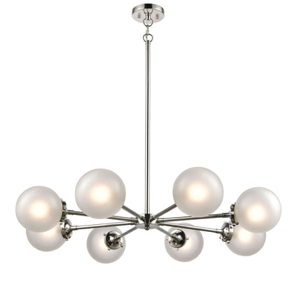 ELK SHOWROOM 15368/8 Boudreaux 36'' Wide 8-Light Chandelier - Polished Nickel