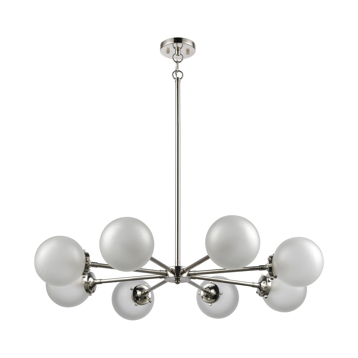 ELK SHOWROOM 15368/8 Boudreaux 36'' Wide 8-Light Chandelier - Polished Nickel