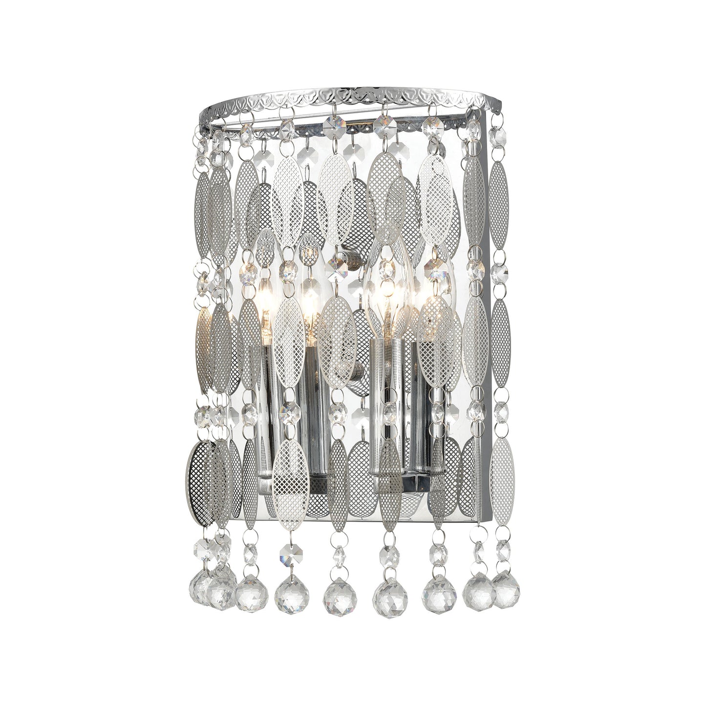 ELK SHOWROOM 15380/2 Chamelon 12'' High 2-Light Sconce - Polished Chrome