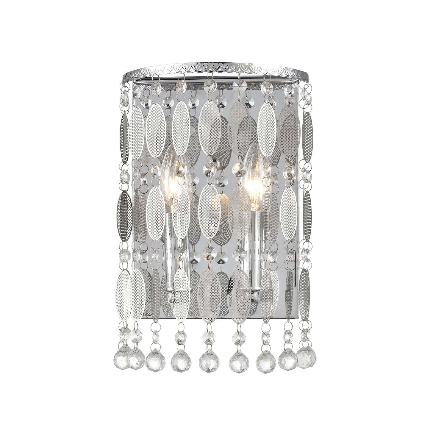 ELK SHOWROOM 15380/2 Chamelon 12'' High 2-Light Sconce - Polished Chrome