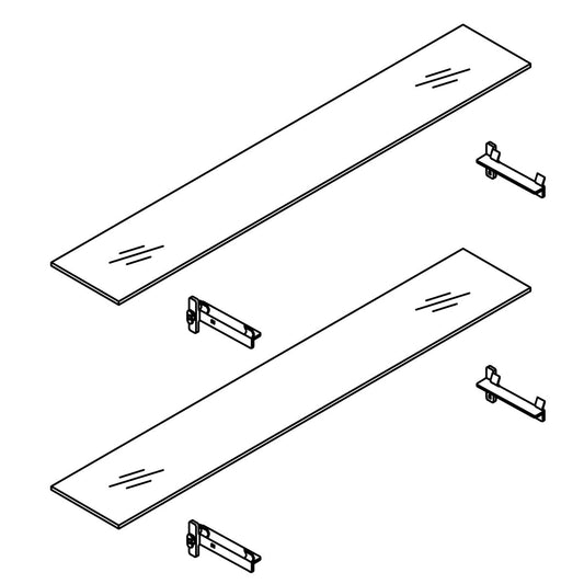 KOHLER Showcase Side Cabinet Glass Shelf Kits, K-1538736