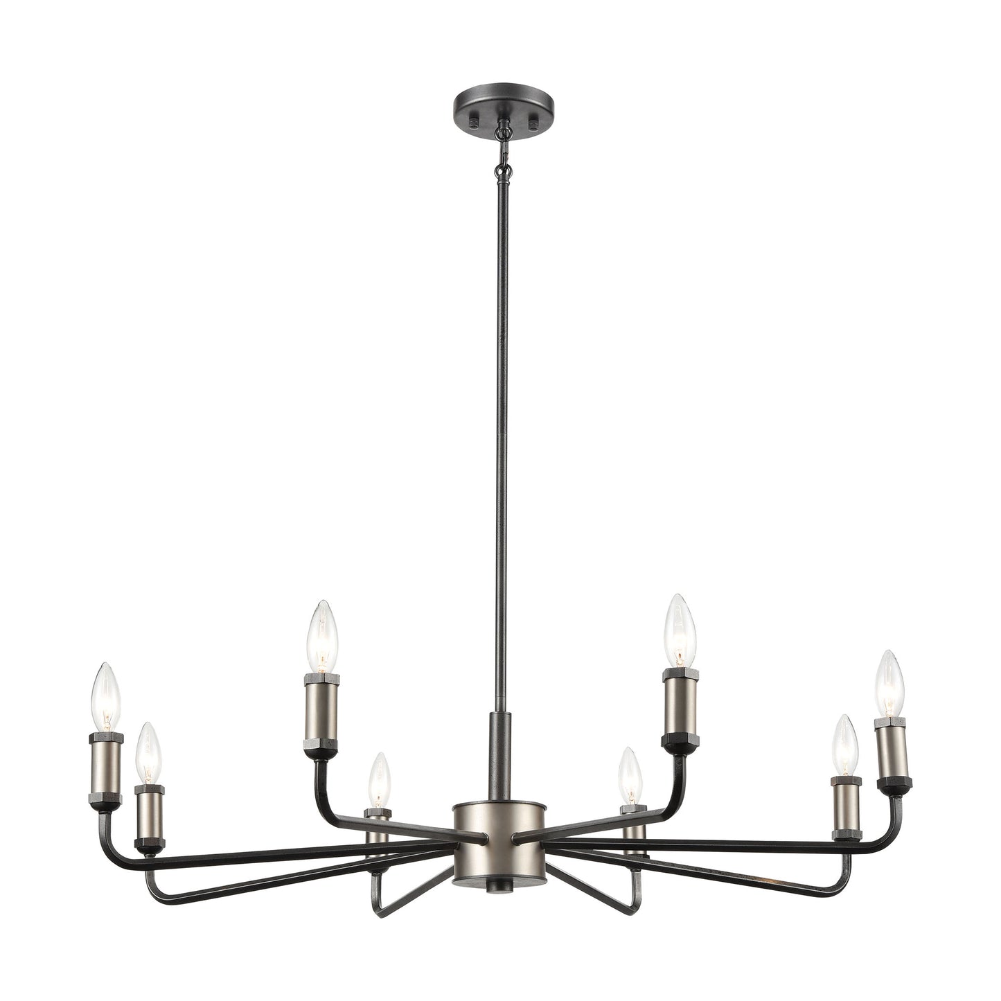 ELK SHOWROOM 15396/8 Cortlandt 36'' Wide 8-Light Chandelier - Iron