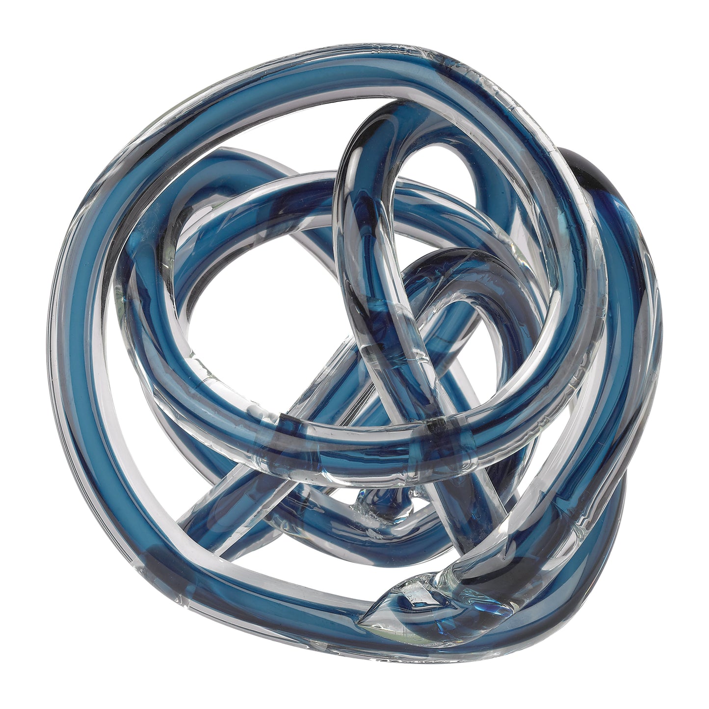 ELK SIGNATURE 154-018/S3 Glass Knot - Set of 3 Navy