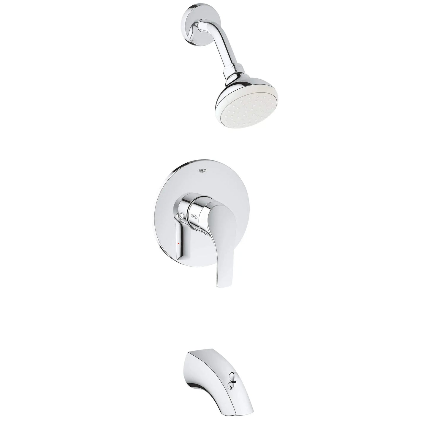 GROHE 3501220A Eurosmart Pressure Balance Valve Tub/Shower Combo - Chrome