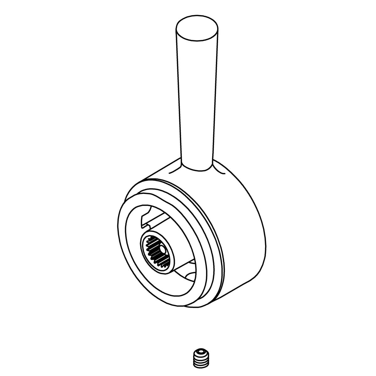 KOHLER Handle Assemblu - Vibrant Brushed Moderne Brass, K-1542208-2MB