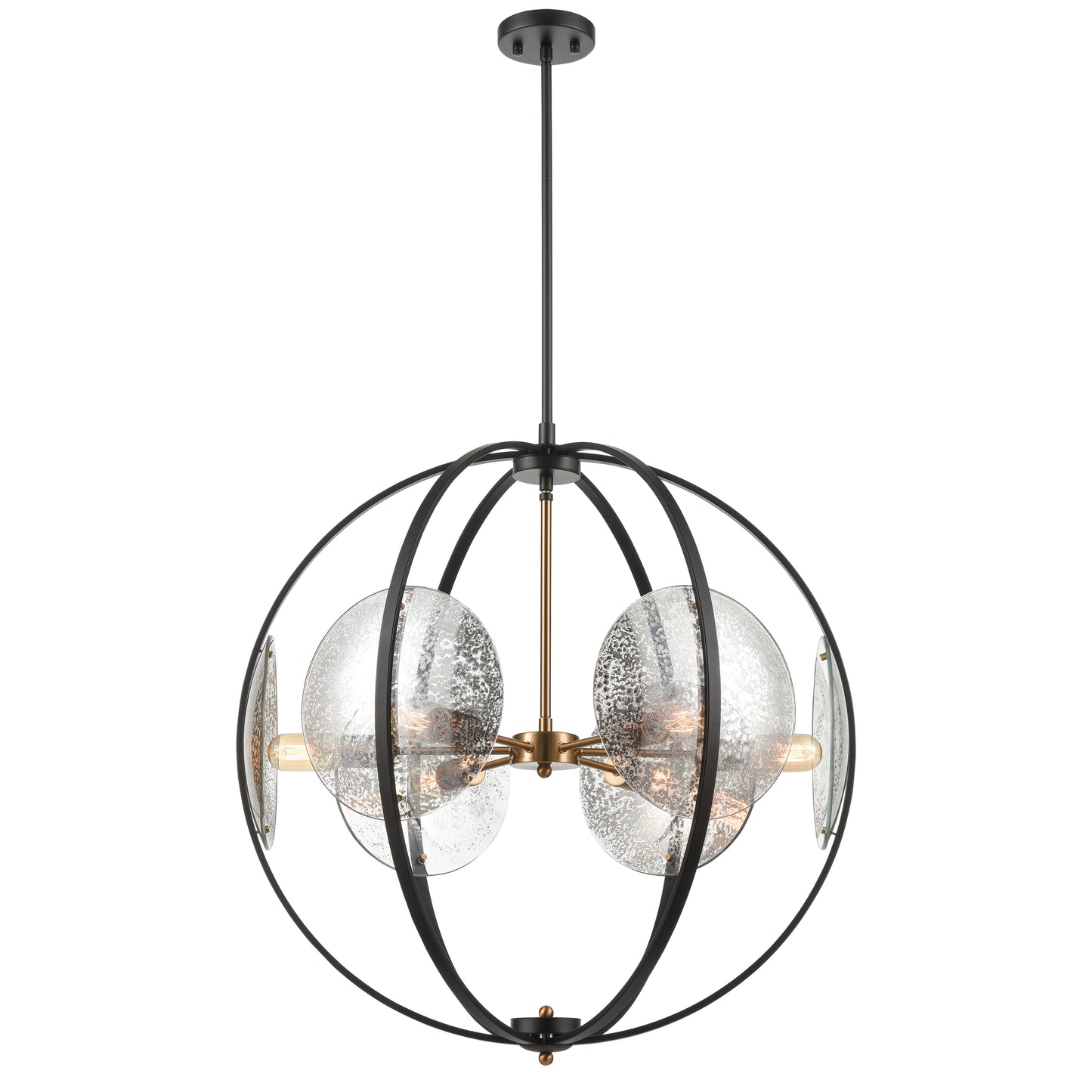 ELK SHOWROOM 15426/6 Oriah 28'' Wide 6-Light Chandelier - Matte Black