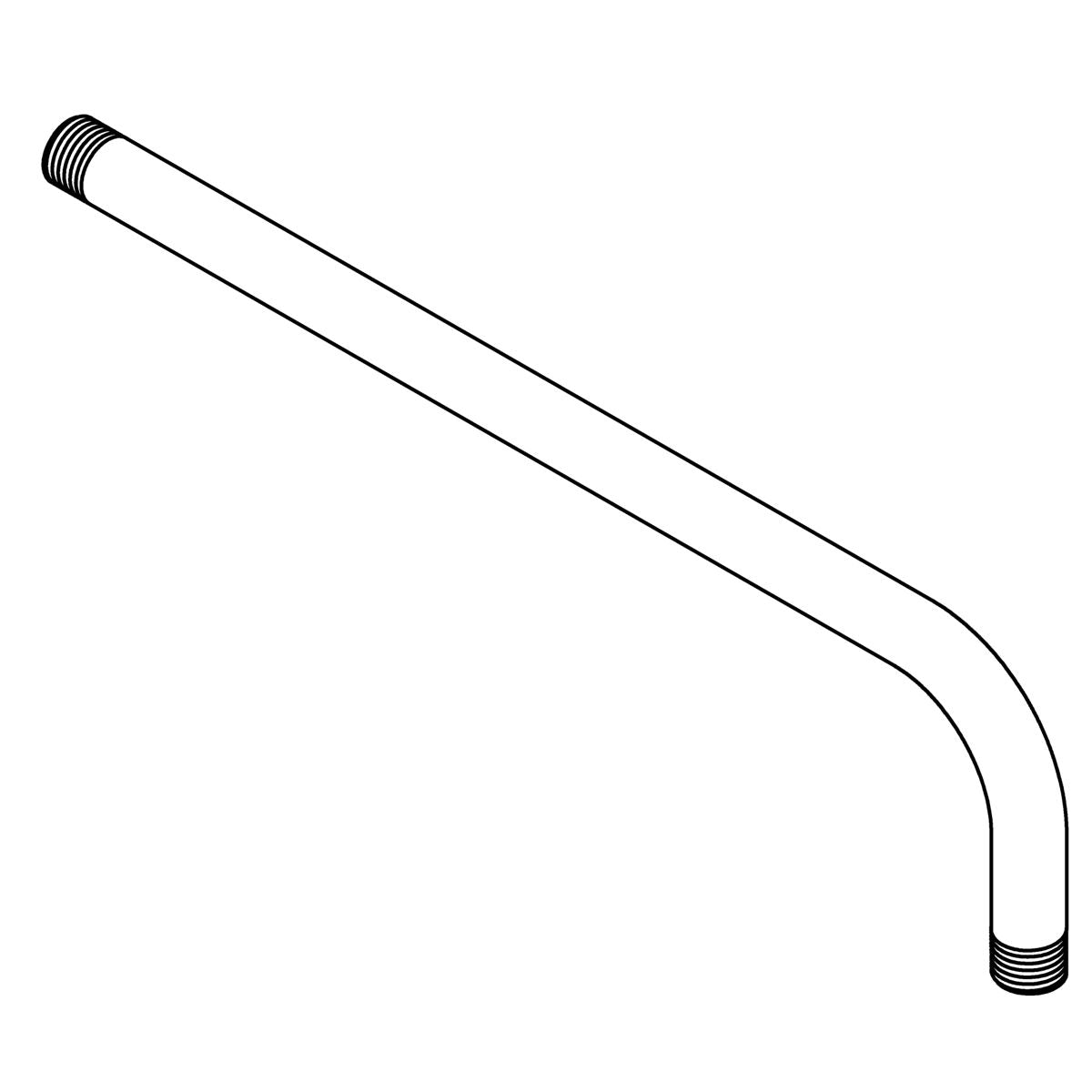 KOHLER 90 Degree Shower Arm - Blackened Bronze, K-1542665-2BL