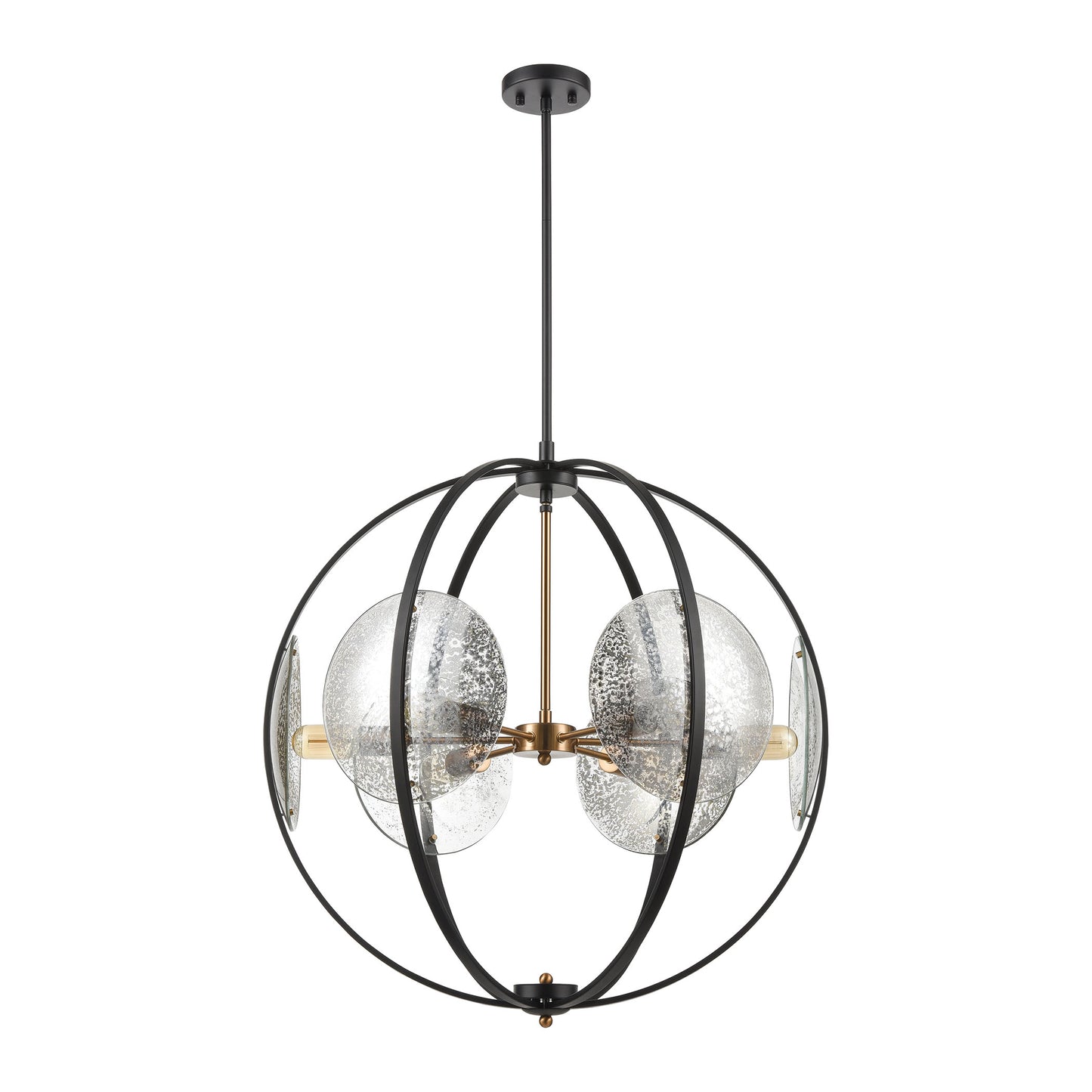 ELK SHOWROOM 15426/6 Oriah 28'' Wide 6-Light Chandelier - Matte Black