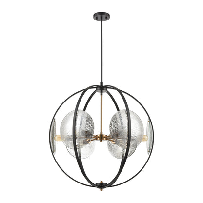 ELK SHOWROOM 15426/6 Oriah 28'' Wide 6-Light Chandelier - Matte Black