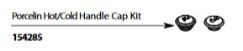 MOEN 154285 Weymouth Hot and Cold Handle Cap Kit