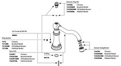 MOEN 154291 Weymouth Roman Tub Diverter Spout Kit - Chrome