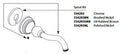 MOEN 154293ORB Weymouth Chrome Spout Kit - Oil Rubbed Bronze