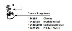 MOEN 154295 Weymouth Stream Straightener - Chrome