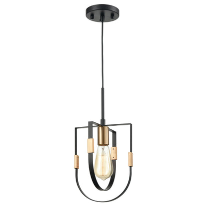 ELK SHOWROOM 15455/1 Heathrow 8'' Wide 1-Light Mini Pendant - Matte Black