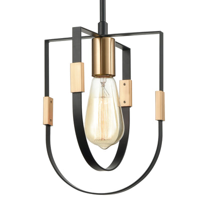 ELK SHOWROOM 15455/1 Heathrow 8'' Wide 1-Light Mini Pendant - Matte Black