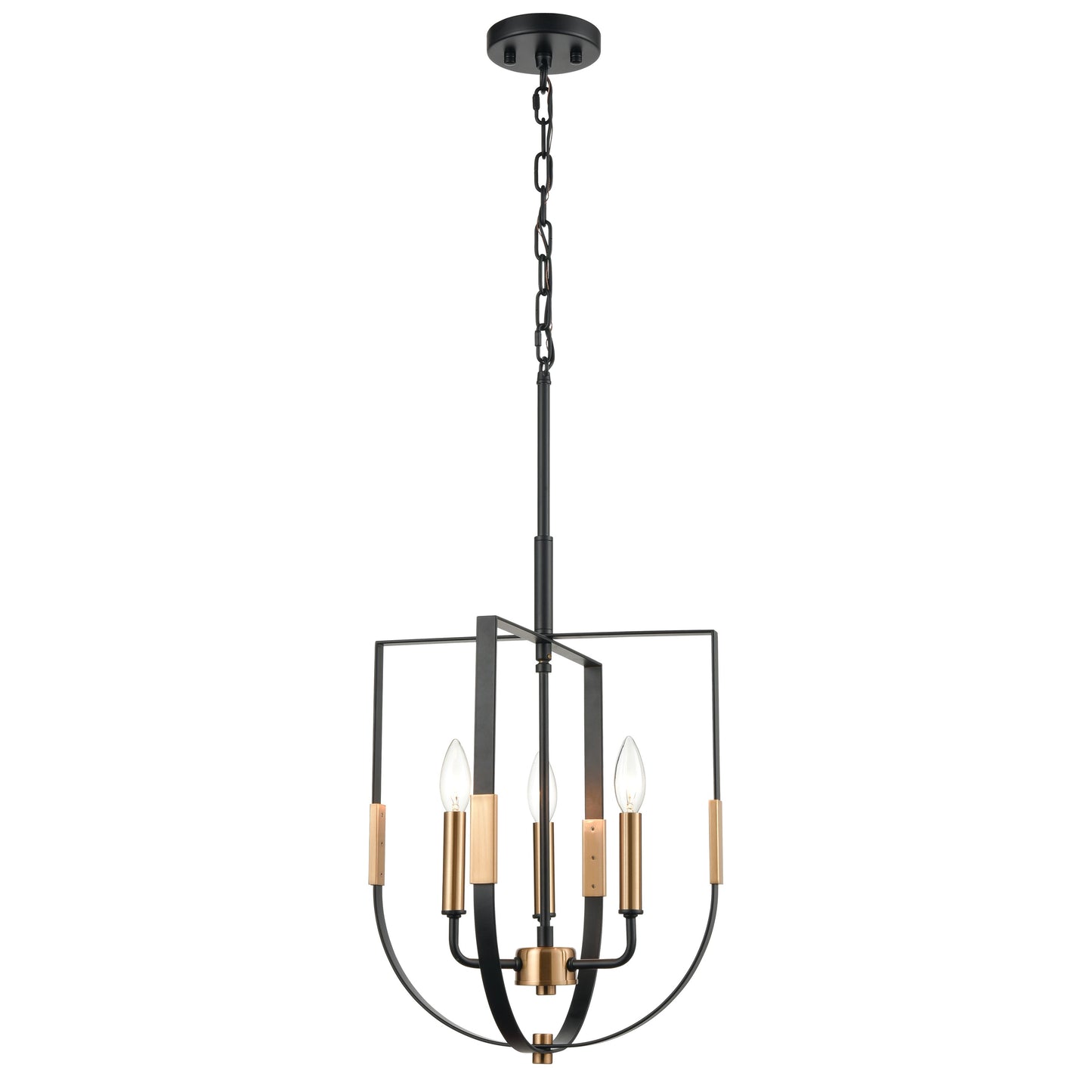 ELK SHOWROOM 15456/3 Heathrow 14'' Wide 3-Light Pendant - Matte Black