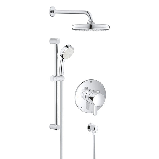 GROHE 35051001 Europlus Pressure Balance Valve Shower Set - Chrome