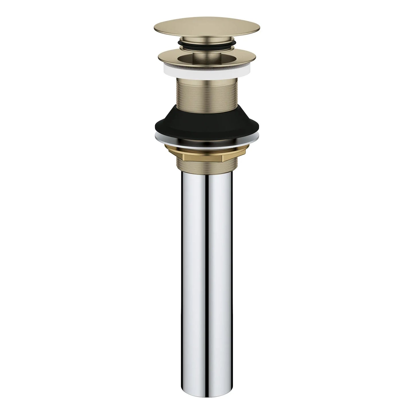 GROHE 48657EN0 Universal Bathroom Sink Push Drain without Overflow - Brushed Nickel