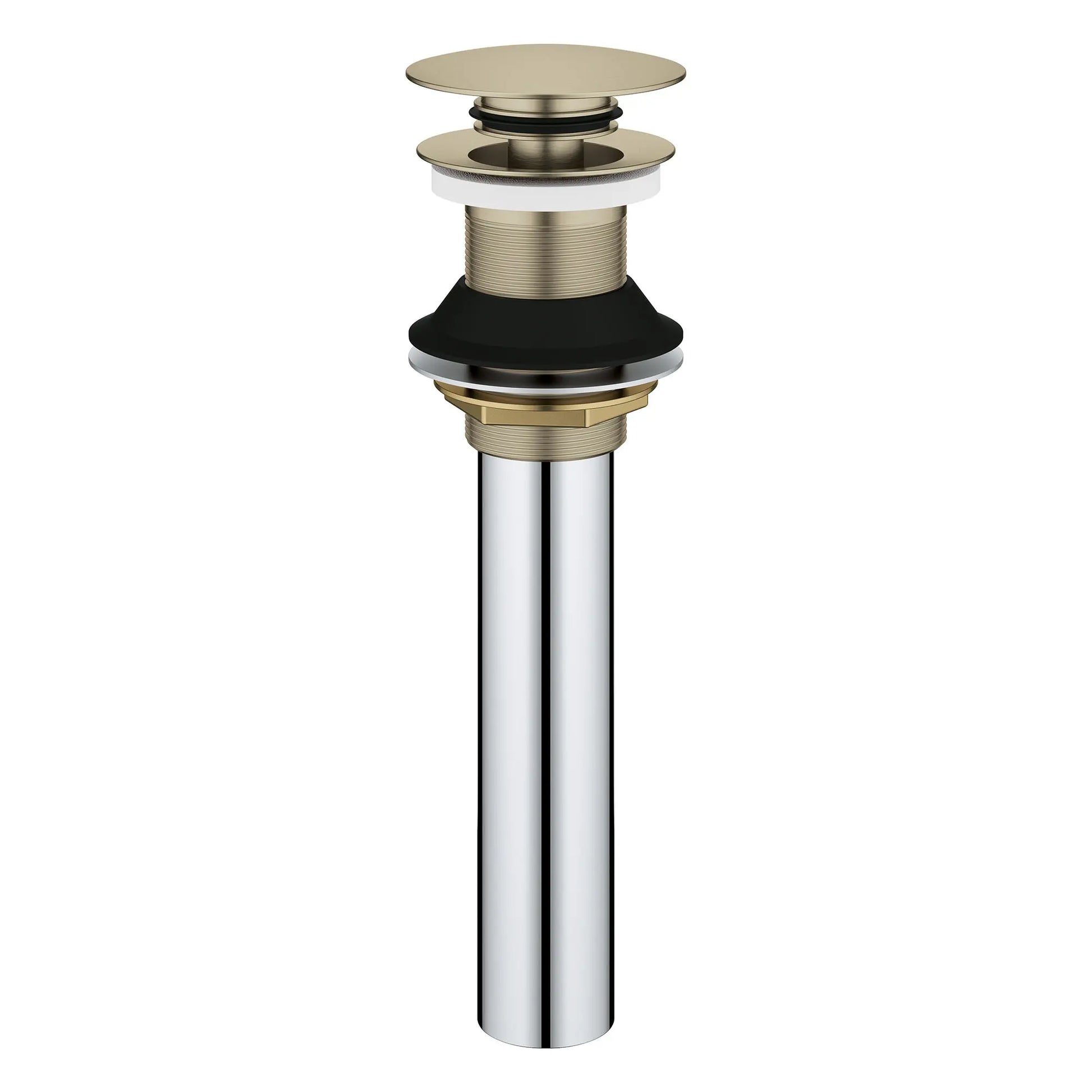GROHE 48657EN0 Universal Bathroom Sink Push Drain without Overflow - Brushed Nickel