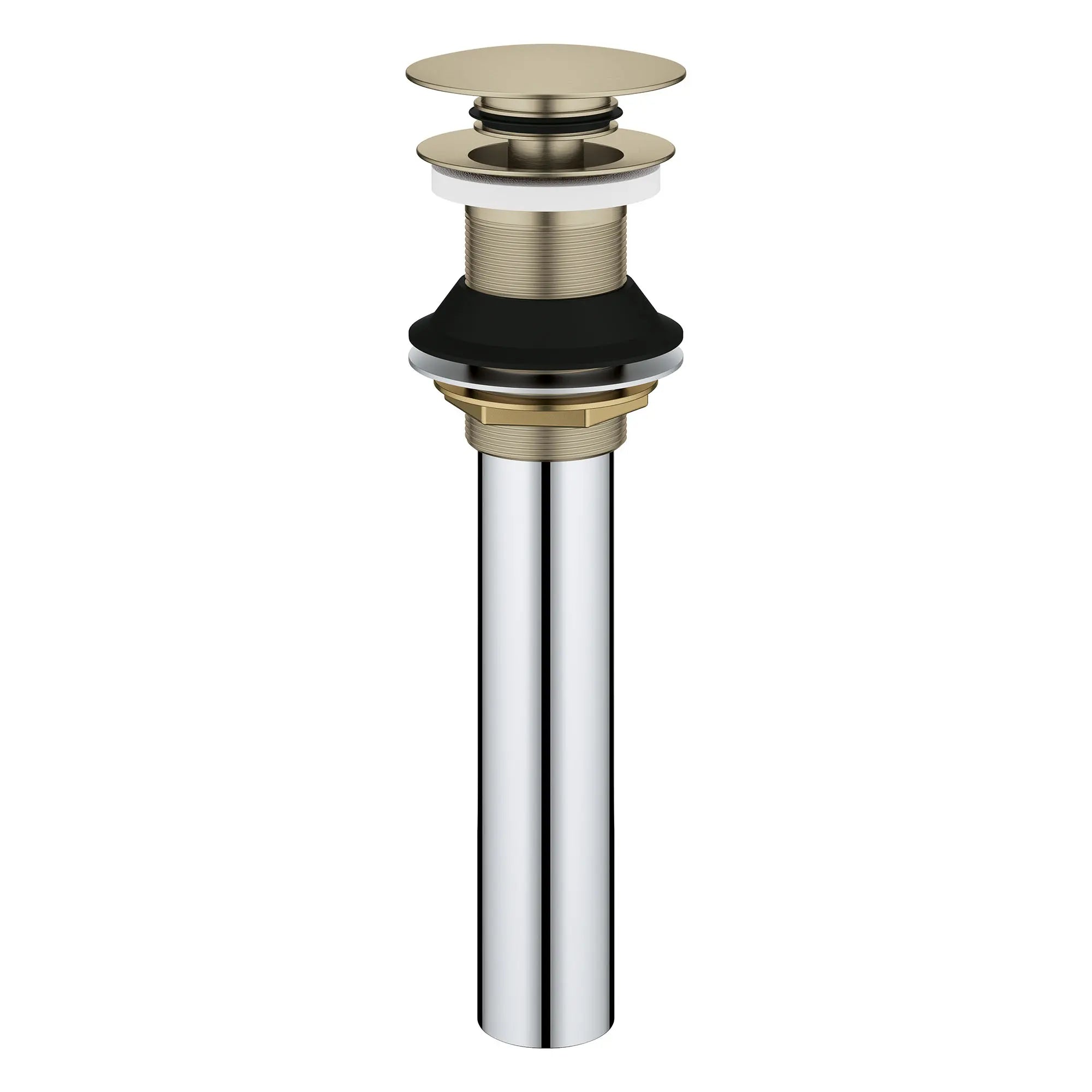 GROHE 48657EN0 Universal Bathroom Sink Push Drain without Overflow - Brushed Nickel