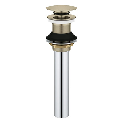 GROHE 48657EN0 Universal Bathroom Sink Push Drain without Overflow - Brushed Nickel