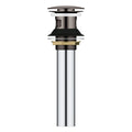GROHE 48656A00 Bathroom Sink Push Drain with Overflow - Hard Graphite