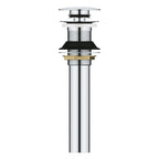 GROHE 48657000 Universal Bathroom Sink Push Drain without Overflow - Chrome