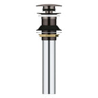 GROHE 48657A00 Universal Bathroom Sink Push Drain without Overflow - Hard Graphite
