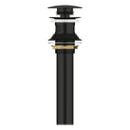 GROHE 486562430 Bathroom Sink Push Drain with Overflow - Matte Black