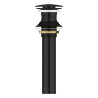 GROHE 486562430 Bathroom Sink Push Drain with Overflow - Matte Black