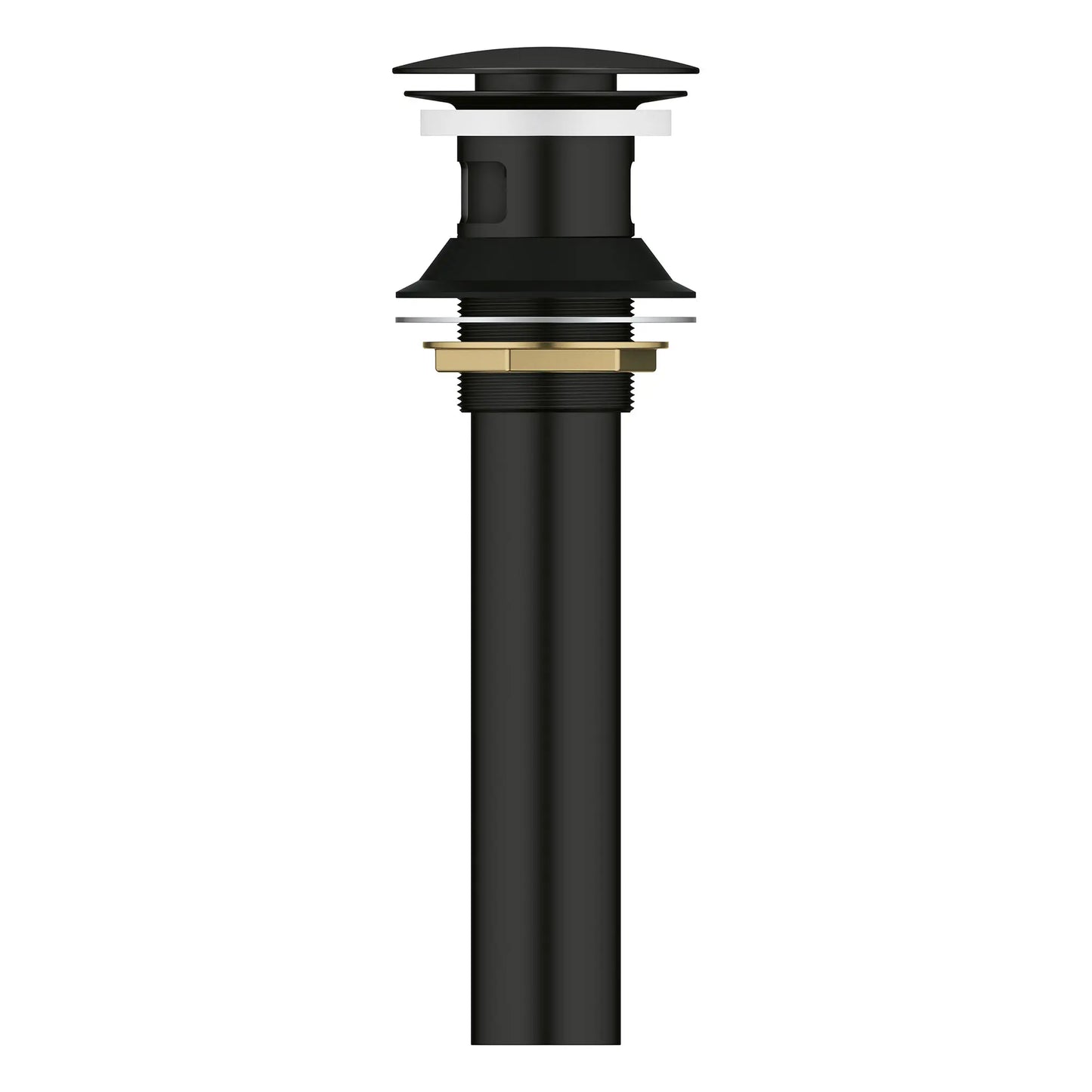 GROHE 486562430 Bathroom Sink Push Drain with Overflow - Matte Black