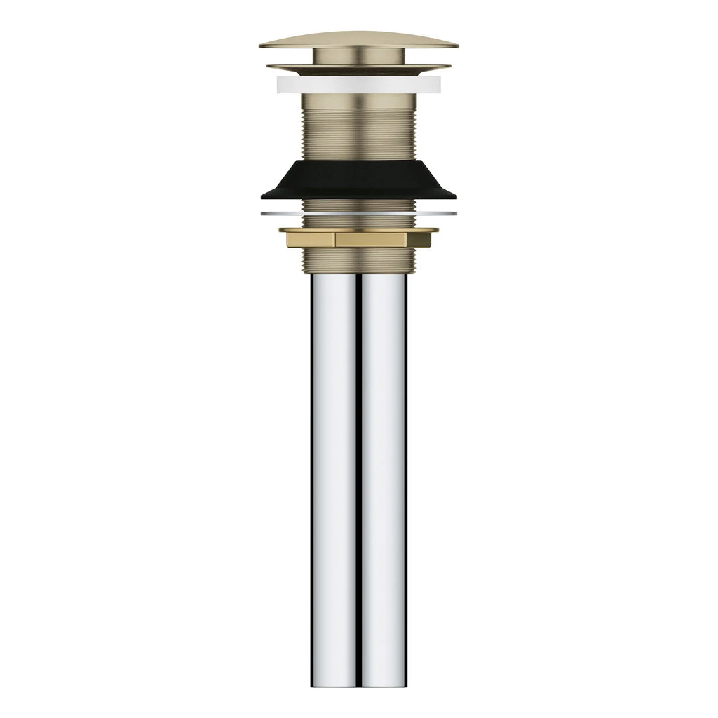 GROHE 48657EN0 Universal Bathroom Sink Push Drain without Overflow - Brushed Nickel